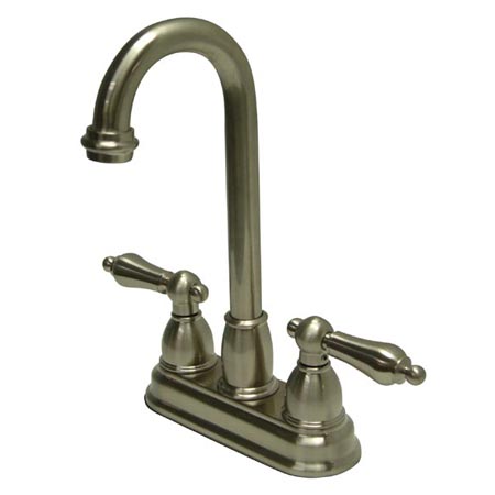 Picture of Kingston Brass KB3498AL 4 Inch Center Bar Faucet - Satin Nickel