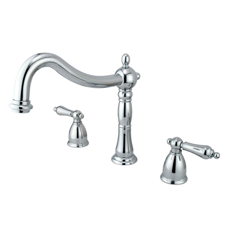 Picture of Kingston Brass KS1341AL 8 Inch -18 Inch Widespread Roman Tub Filler - Polished Chrome