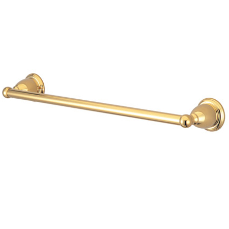 Heritage 24in. Wall Mount Towel Bar - Polished Brass - Solid Brass - Easy Installation