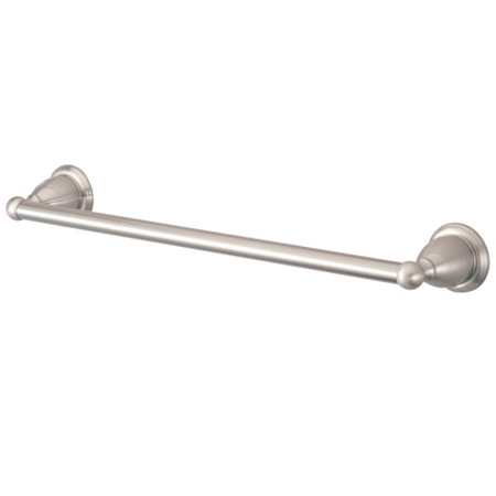 Heritage 24-Inch Wall Mount Towel Bar - Satin Nickel - Solid Brass - Easy Install