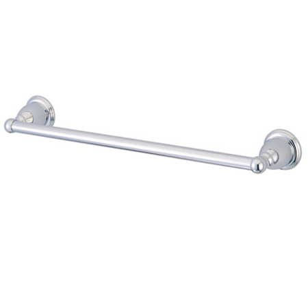 Heritage 18in. Wall Mount Towel Bar - Polished Chrome - 1 Pack - Solid Brass Construction