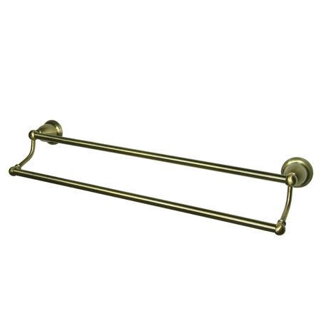 Heritage 24in. Dual Towel Bar - Antique Brass - 24in - 1 Pack - Solid Brass Construction