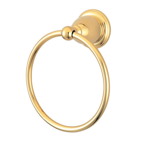 BA1754PB Heritage 6 Inch Towel Ring - Polished Brass