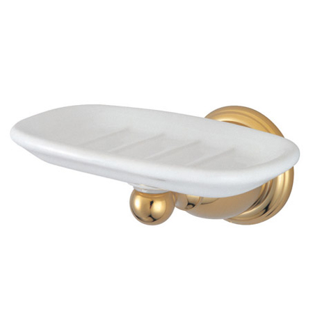 Heritage Wall-Mount Soap Dish, Polished Brass