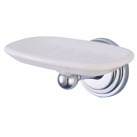 Milano Wall-Mount Soap Dish, Polished Chrome