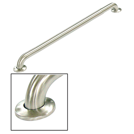 42 Inch Concealed Flange Ada Grab Bar - Stainless Steel