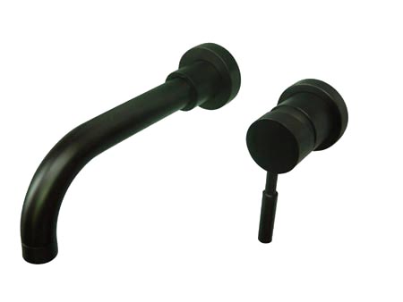 Kingston Brass KS8115DL Single Lever Handle Wall Mount Sink Faucet - Oil Rubbed Bronze