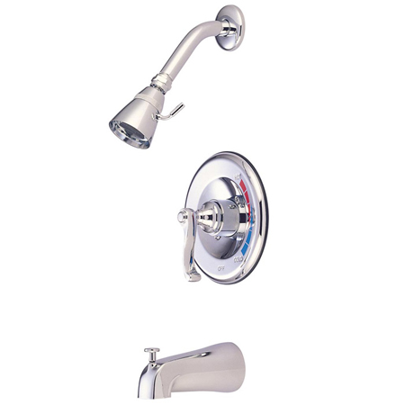 Presure Balanced Tub Shower Faucet - Polished Chrome