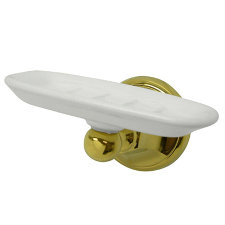 Metropolitan Wall Mount Soap Dish Holder, Polished Brass