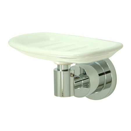 Concord Wall-Mount Soap Dish, Polished Chrome