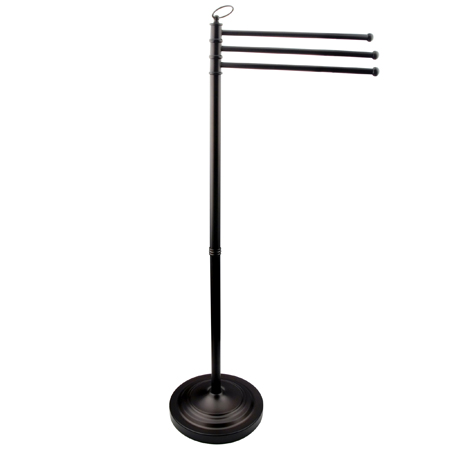 Three Arm Free Standing Towel Stand - Oil Rubbed Bronze