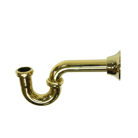 CC2182 Kingston 1-.25 Inch Decor  P-Trap - Polished Brass