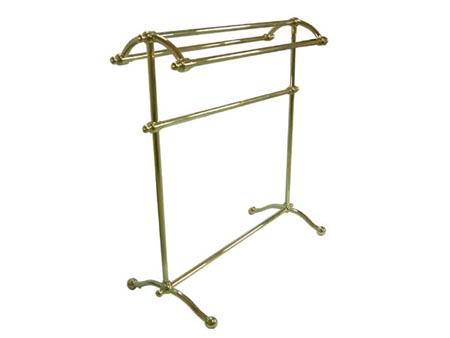 CC2292 Free Standing Towel Rack - Polished Brass