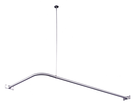 Kingston Brass CC3141 Corner Shower Rod - Polished Chrome