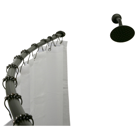 CC3175 Adjustable Hotel Single Curved Shower Curtain Rod