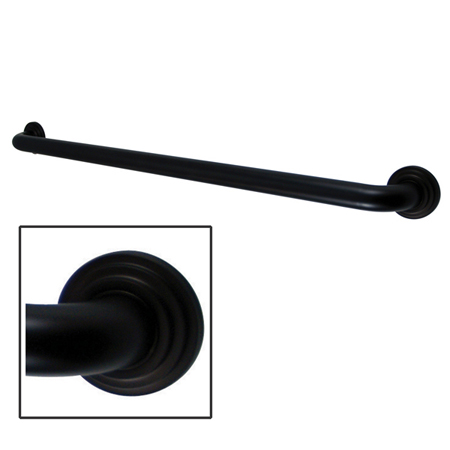 18 Inch Milano 3 Layer Flange Grab Bar - Oil Rubbed Bronze