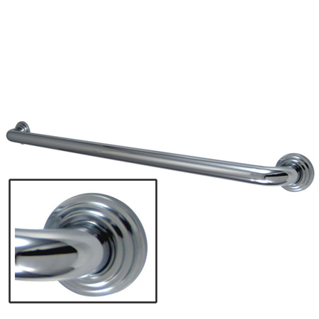DR214301 30 Inch Milano 3 Layer Flange Grab Bar - Polished Chrome