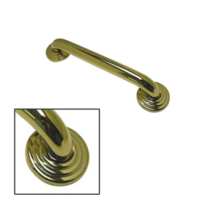 18 Inch Restoration Decor  Grab Bar - Polished Brass