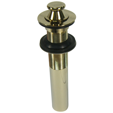 Picture of Kingston Brass EV3002 Kingston Lift And Turn Sink Drain Without Overflow - Polished Brass