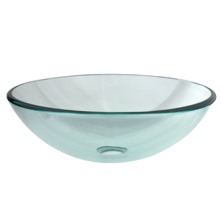 Picture of Kingston Brass EVSPCC1 Kingston Clear Round Tempered Glass Vessel Sink