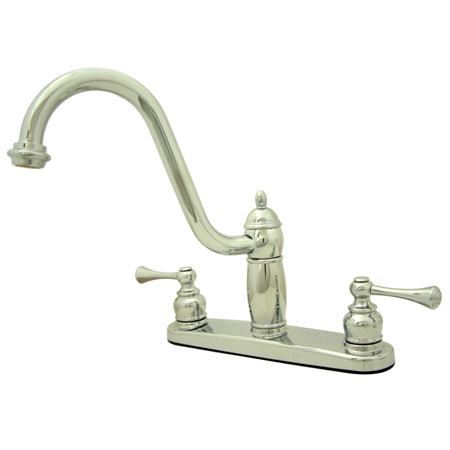 Picture of Kingston Brass KB1111BLLS 8 Inch Center Kitchen Faucet - Polished Chrome