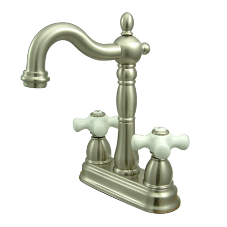 Picture of Kingston Brass KB1498PX 4 Inch Center Bar Faucet - Satin Nickel