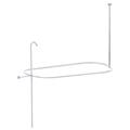Kingston Brass ABT1040-1 Oval-Shape Shower Riser With Enclosure - Polished Chrome Kingston Brass ABT1040-1 Oval-Shape Shower Riser With Enclosure - Polished Chrome