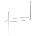 Kingston Brass ABT1040-8 Oval-Shape Shower Riser With Enclosure - Satin Nickel Kingston Brass ABT1040-8 Oval-Shape Shower Riser With Enclosure - Satin Nickel