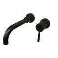 Kingston Brass KS8115DL Single Lever Handle Wall Mount Sink Faucet - Oil Rubbed Bronze Kingston Brass KS8115DL Single Lever Handle Wall Mount Sink Faucet - Oil Rubbed Bronze