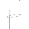 Kingston Brass CC10401 Oval-Shape Shower Riser With Enclosure - Polished Chrome Kingston Brass CC10401 Oval-Shape Shower Riser With Enclosure - Polished Chrome