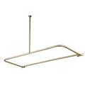Kingston Brass CC3138 D-Shape Shower Rod - Satin Nickel Kingston Brass CC3138 D-Shape Shower Rod - Satin Nickel