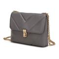Picture of MKF Collection by Mia K. MKF-21406A-GRY Ellie Crossbody Bag