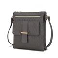 Picture of MKF Collection by Mia K. MKF-PU7797GRY Janni Signature Embossed Crossbody Bag