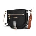 Picture of MKF Collection by Mia K. MKF-L108BK Drew Vegan Leather Color Block Womens Shoulder Bag by Mia K