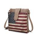 Picture of MKF Collection by Mia K. MKF-FG7404TP Josephine Vegan Leather Womens FLAG Crossbody Bag