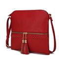 Picture of MKF Collection by Mia K. MKF-2518A-RD Corina Marbleized Vegan Leather Womens crossbody