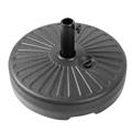 Picture of LeisureMod BU20BL 20 in. Bovilar Modern Outdoor Patio Round Fillable Free Standing Umbrella Base&#44; Black