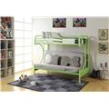 Picture of Home Roots Furniture 286585 65 x 78 x 41 in. Metal Tube Twin&#44; Full & Futon Bunk Bed - Green