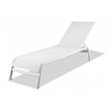 Picture of HomeRoots 372158 23 x 81 x 13 in. White Aluminum Chaise