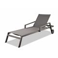 Picture of HomeRoots 372156 30 x 83 x 12-20 in. Lounge Aluminum Chaise