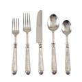 Picture of Saro Lifestyle SP155.S Ribbed Design Stainless Steel Flatware - Set of 5