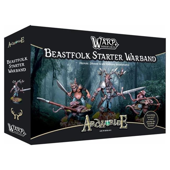 Warp Miniatures WRPARCWBFK001 ArcWorlde Beastfolk Starter Metal Miniature