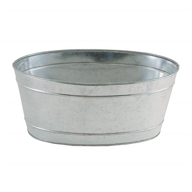 Achla C-51M Mini Oval Galvanized Tub