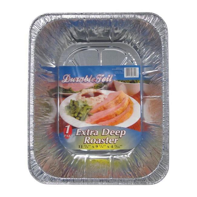 Home Plus 6391965 9.25 x 11.75 in. Durable Foil Deep Roaster Silver - pack of 12