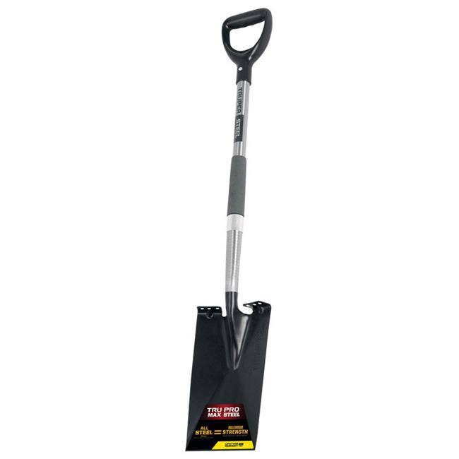 Truper 7598485 10 x 7.25 x 27 in. D-Handle Garden Spade Steel Steel  Assorted