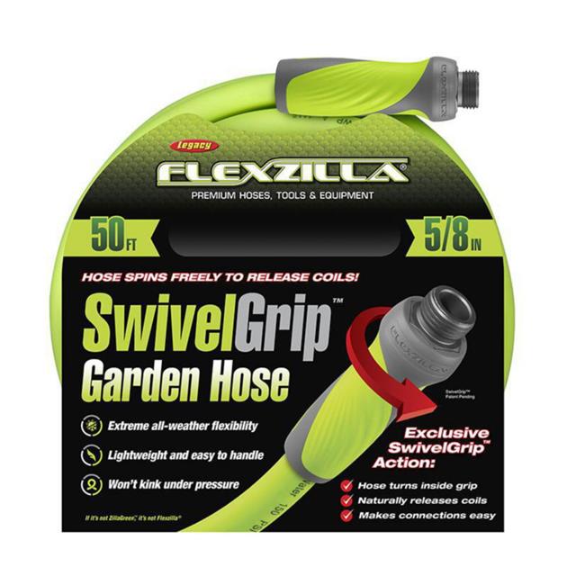 Weems 7630544 0.62 x 50 in. Garden Hose with Swivel Grip Connections  Green