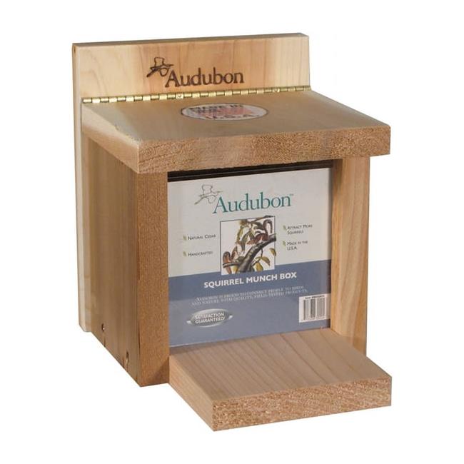 Audubon 8914822 Wild Bird 3 Cedar Squirrel Feeder Critter Feeder - 2 Ports  B...