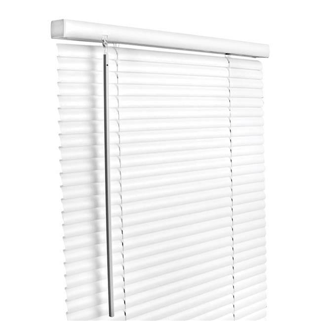 Living Accents 5005764 Vinyl 1 in. Cordless Mini-Blinds  24 x 64 in. - White