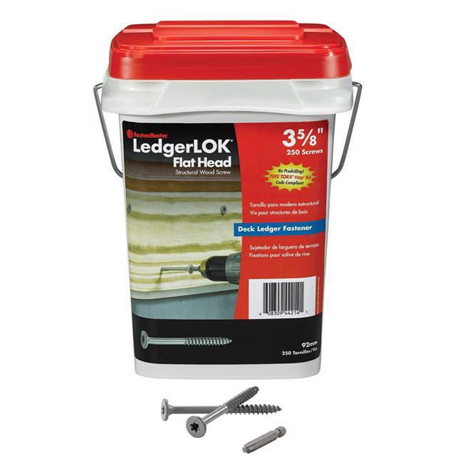 FastenMaster 5012402 No.14 x 3.62 in. Ledgerlok Star Flat Head Epoxy Steel Wo...