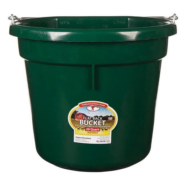 Little Giant 7404056 20 qt. Round Plastic Bucket - Green